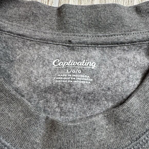 Oklahoma Sooners Crewneck Sweatshirt Men’s L Gray Spellout Logo Captivating New - Picture 5 of 10